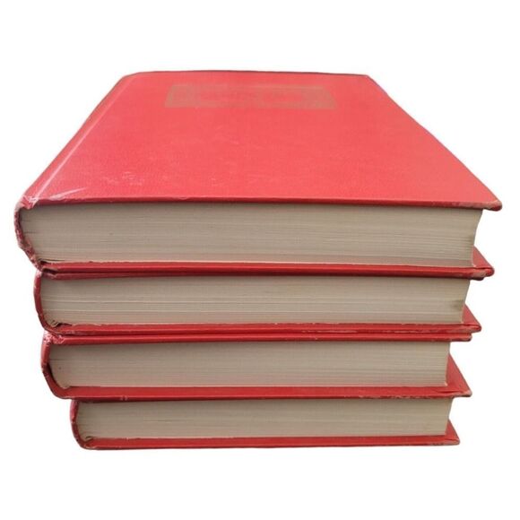 Worlds Greatest Literature Fountain Press 1965 Hardback Red Gold Gilted 4 Books - Picture 6 of 8